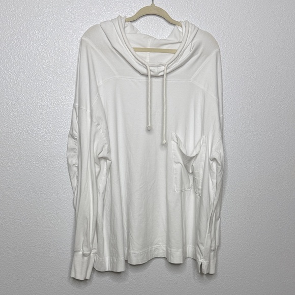 Free People Movement Hot Shot Hooded Layer Large Women’s White - Picture 3 of 6
